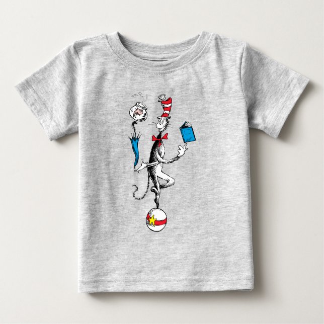 Camiseta Ato de Equilíbrio do Gato no Chapéu (Frente)