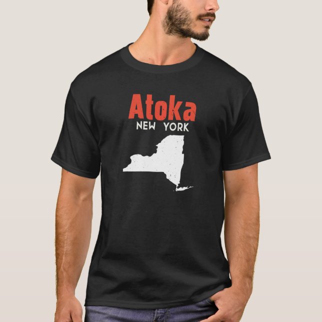 Camiseta Atoka New York State America Viagem New Yorker (Frente)