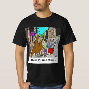 Camiseta Atolado: Motosserra Vs Árvore história em quadrinh