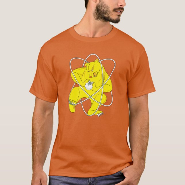 Camiseta Atomic Bear Flag of Secret City of Zheleznogorsk i (Frente)