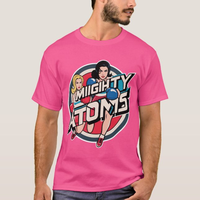 Camiseta Átomos poderosos Roupa (Frente)