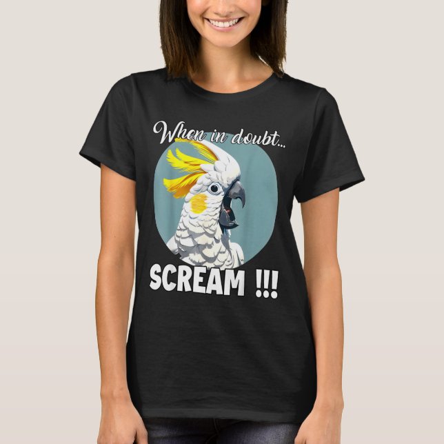 Camiseta Atoo Meme T, Gritando engraçado Atum crestado de e (Frente)