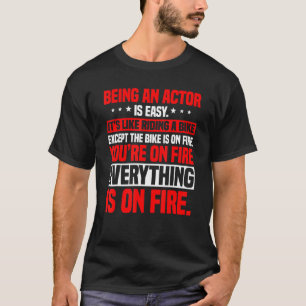 Camiseta Ator Artista Intérprete Que Dirige Uma Bike I