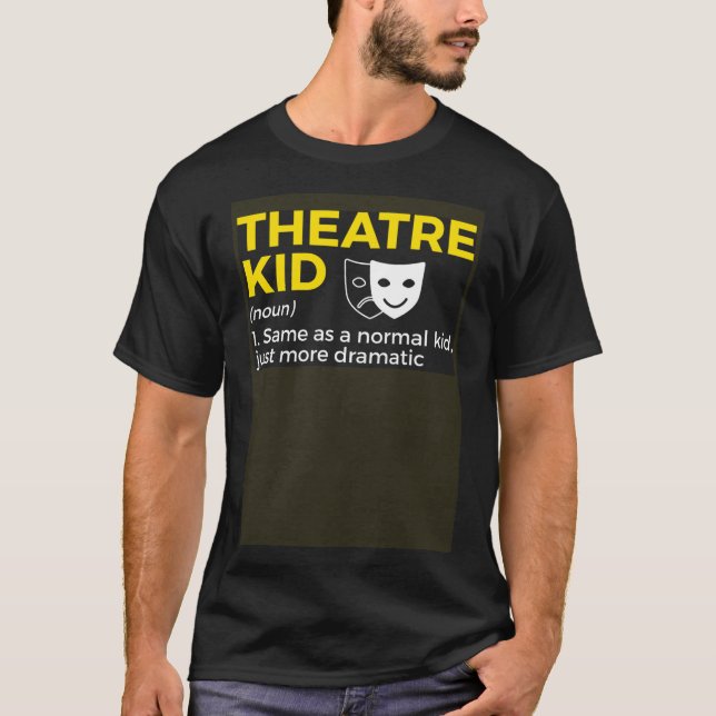 Camiseta Ator de Definição de Crianças de Teatro (Frente)