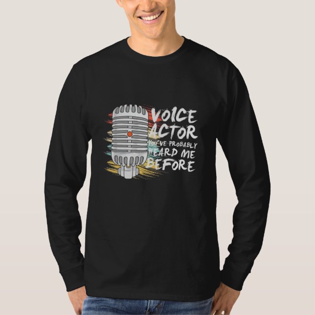 Camiseta Ator de Voz Antes (Frente)