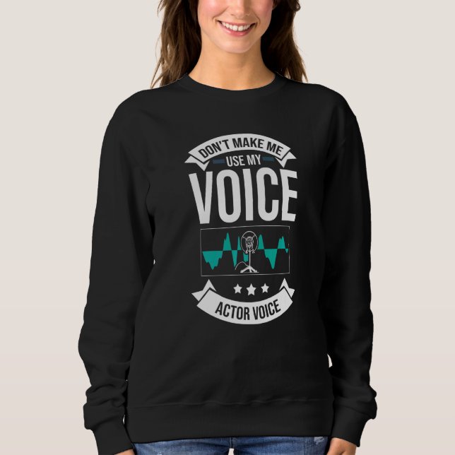 Camiseta Ator de Voz Atriz de Voz Atuação Talento Voz (Frente)