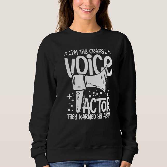 Camiseta Ator de Voz Locutor Atriz Talento de Atuação Voz (Frente)