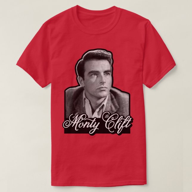 Camiseta Ator Montgomery Clift Monty Clift (Frente do Design)