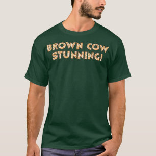 Camiseta Atordoamento de Vaca Castanha