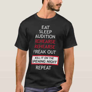 Camiseta Atores da Liga de Teatro Roupa de Música Divertida