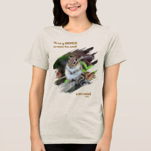 Camiseta Atos De Bondade Citação Inspiradora Esquilo-listra