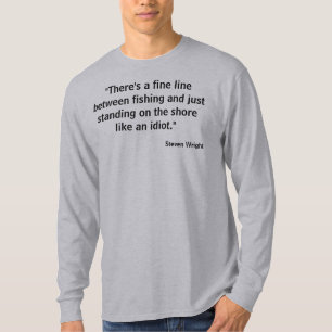 Camiseta Atração da foto de w do T da pesca da linha tén