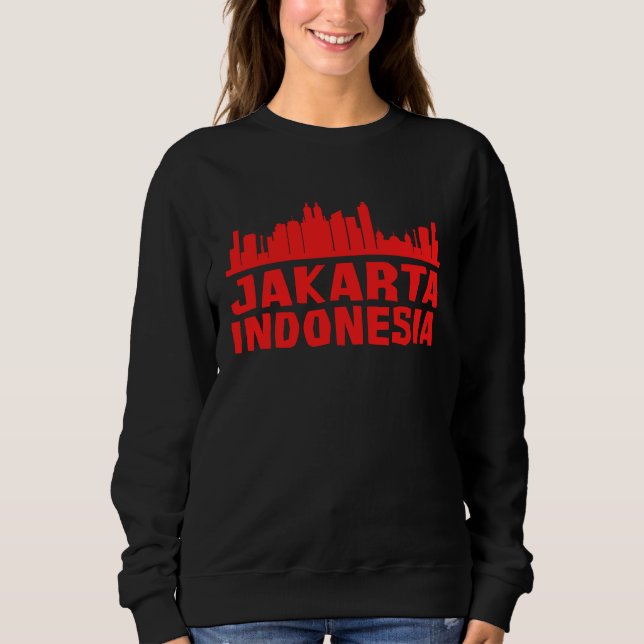 Camiseta Atrações Turísticas Edifício Cidade Asiática Indon (Frente)