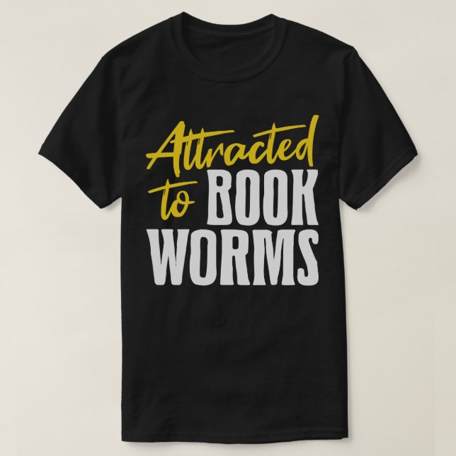 Camiseta Atraído A Bookworms 1 (Frente do Design)