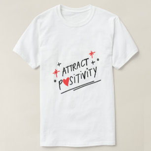 Camiseta Atrair Positividade – Tipografia de Mentalidade