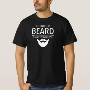 Camiseta Atrás desta barba é um homem muito considerável