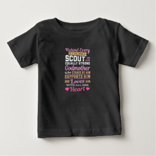 Camiseta Atrás Do Escoteiro É Uma Forte Madrinha