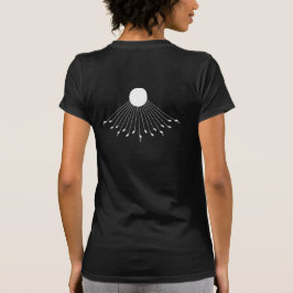 Camiseta Atrás do verdadeiro símbolo de Deus as duas mulher