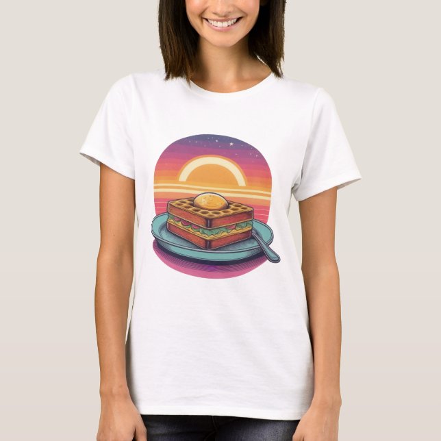 Camiseta Atraso Galáctico no Café da Manhã (Frente)
