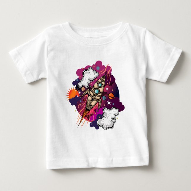 Camiseta Através Da Galáxia (Frente)