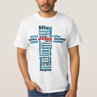 Camiseta Através de Jesus, você é…