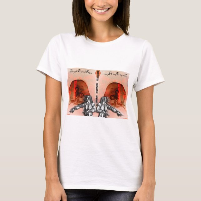 Camiseta "Através do Abismo dos Olhos" Merch (Frente)