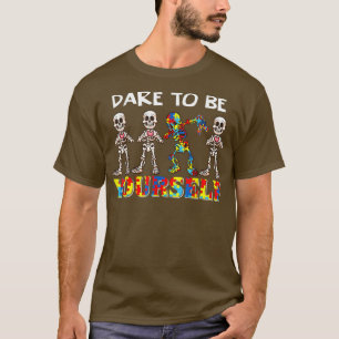 Camiseta Atreve-Se A Ser Seu Próprio Esqueleto A Dabbing Au