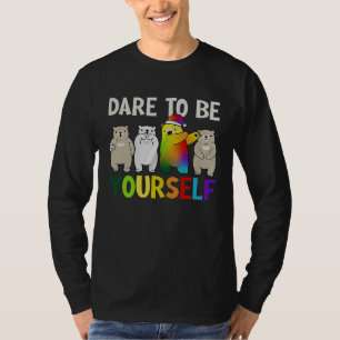 Camiseta Atrevo-me a carregar o urso LGBT do Orgulho