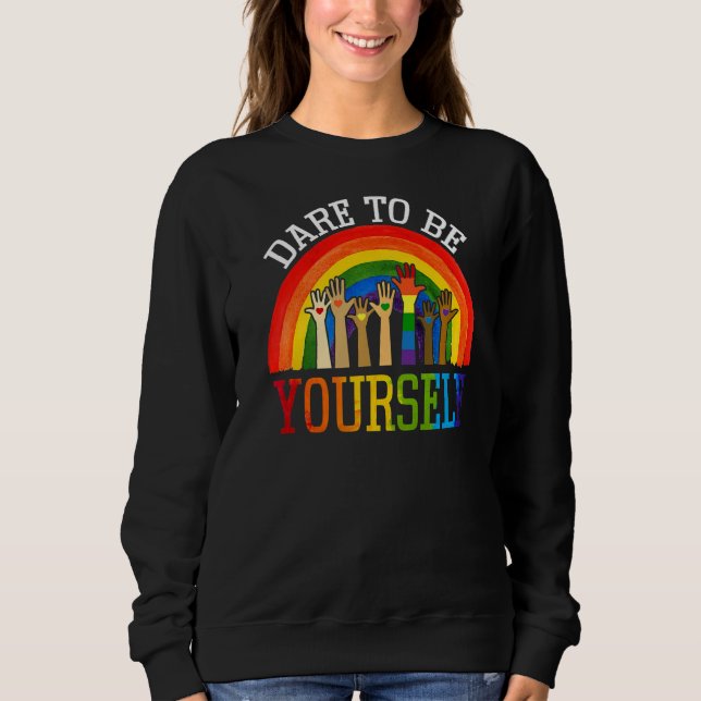 Camiseta Atrevo-Se A Ser Seu Orgulho gay Lgbb Lésbica (Frente)