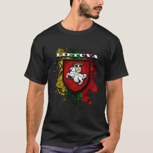 Camiseta Atributos Nacionais Lituânia Bandeira E Vytis