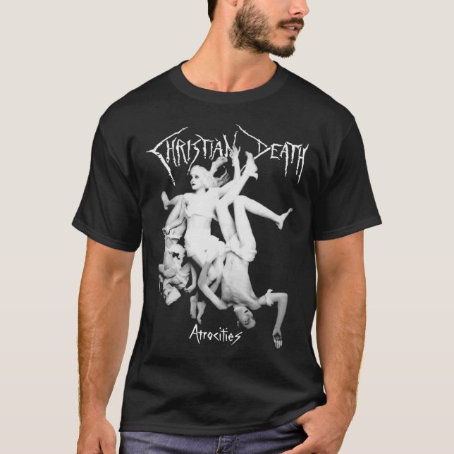 Camiseta Atrocidades de morte cristã (Frente)