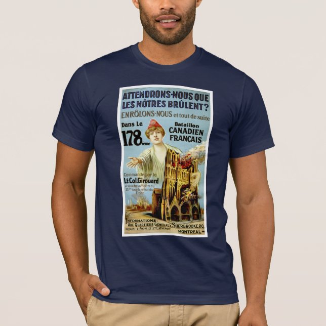 Camiseta Attendrons-Nous Que Les Notre Brulent (Frente)