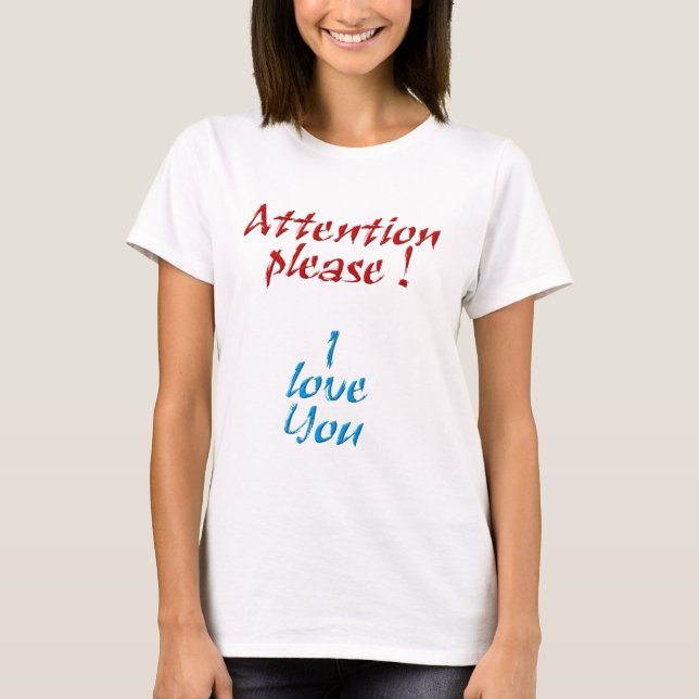 Camiseta Attention please (Frente)