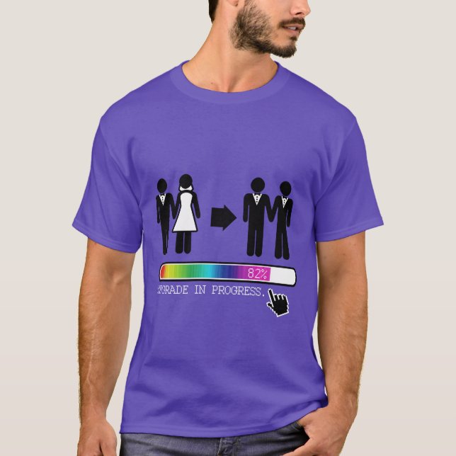 CAMISETA ATUALIZAR PARA GAY (Frente)