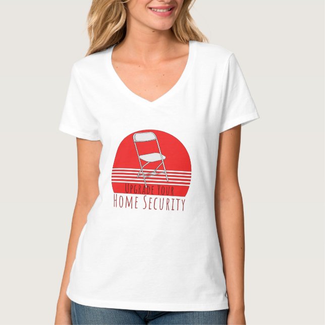 Camiseta Atualize sua segurança doméstica (Frente)