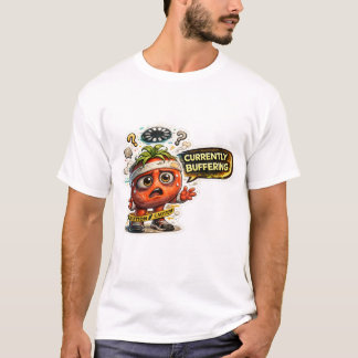Camiseta Atualmente Em Carregamento Gráfico Divertido de In