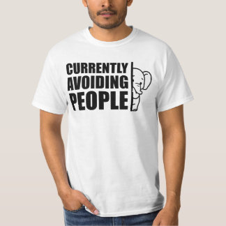 Camiseta Atualmente Evitando Pessoas Minimalista Introverti