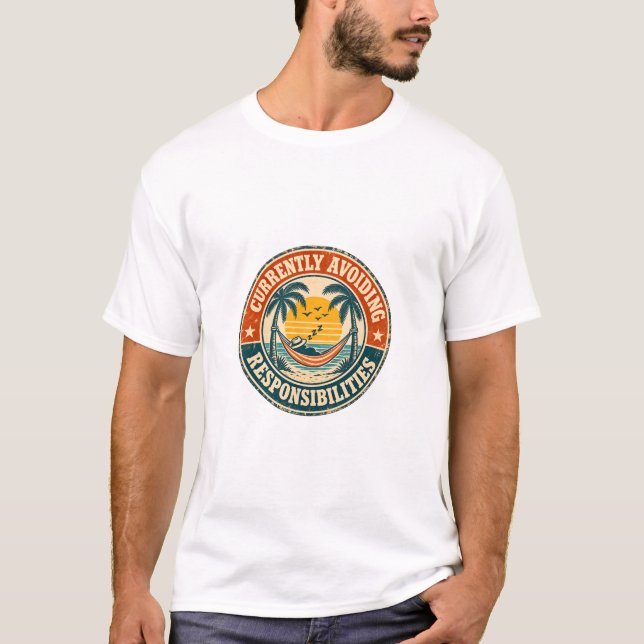 Camiseta Atualmente Evitando Responsabilidades (Frente)
