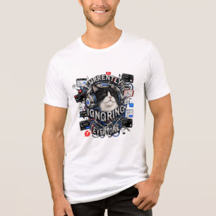 Camiseta ATUALMENTE IGNORANDO TODOS – Fones de Ouvido de Ga