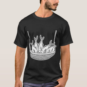 Camiseta Atum Agrupado em Rede de Pesca