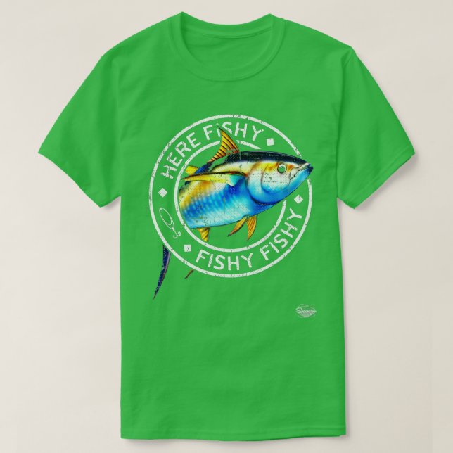 Camiseta Atum albacora Pesca de Homens (Frente do Design)