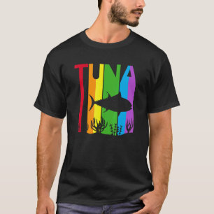 Camiseta Atum arco-íris fofo