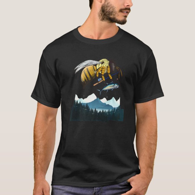 Camiseta Atum Com Abelha I Pesca de Atum I Pesca de Mar Pro (Frente)