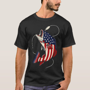 Camiseta Atum estilo bandeira de grande captura (estilo Kat