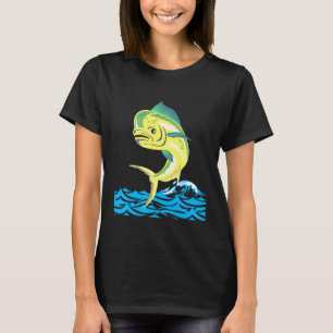 Camiseta Atum Mahi Mahi Pescadores de peixe marmorense salg