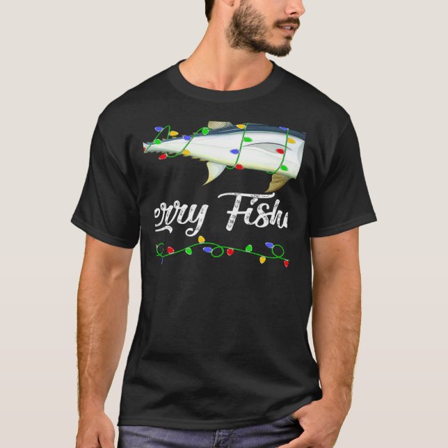 Camiseta Atum Natal Iluminação Atum Feliz Natal (Frente)