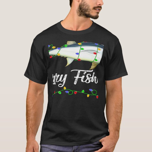 Camiseta Atum Natal Iluminação Atum Feliz Natal (Frente)