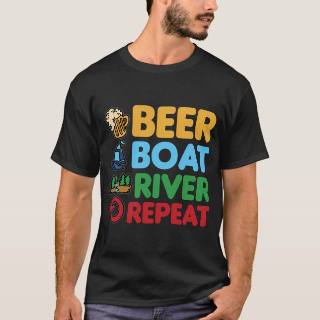 Camiseta Atum-Rabo-Amarelo Saltando â€“ Desenho Marítimo de (Frente)