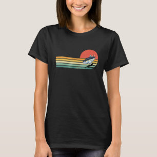 Camiseta Atum Rabo Azul de Água Salgada de Pesca Vintage Re