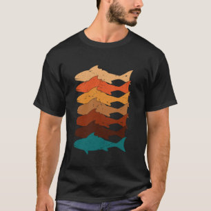 Camiseta Atum Retro Vintage Amantes da Pesca Essencial